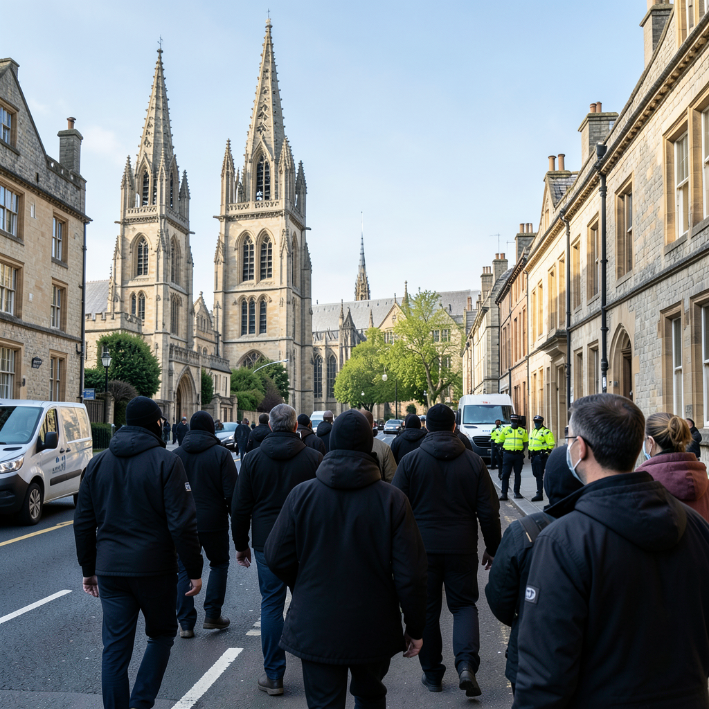 Police issue statement as masked patriots plan Oxfordshire protest
